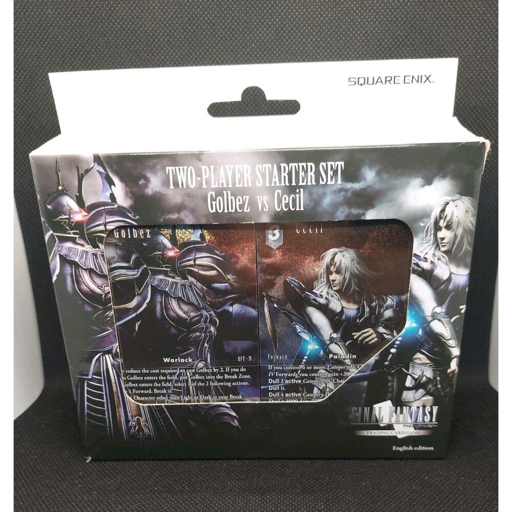Final Fantasy TCG: Two-Player Starter Set - Golbez vs Cecil 2 Decks + Paper Mat